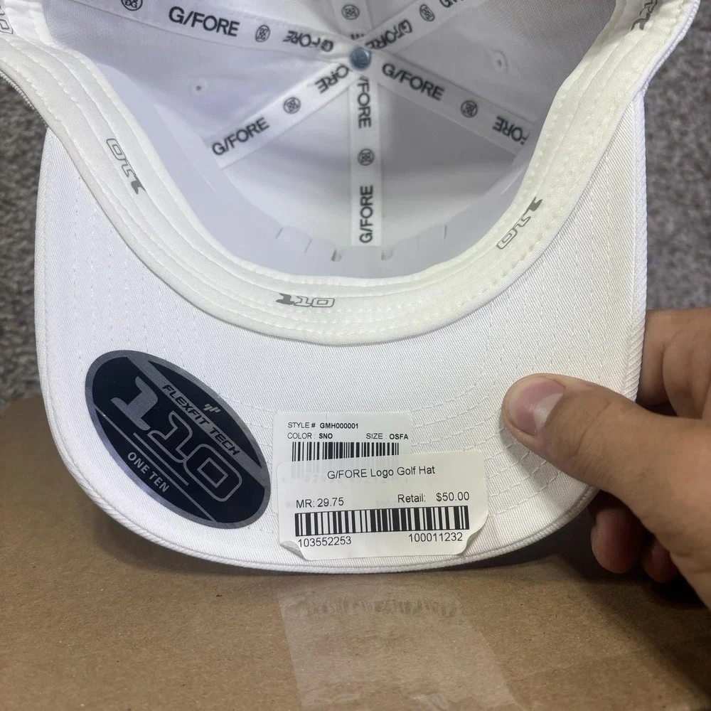 G/FORE Hat Cap Snap Back Mens One Size White GLFECC ECC 1923 Golf Flexfit 110